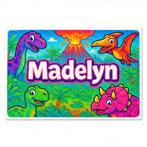 Madelyn Personalized Dinosaur Art