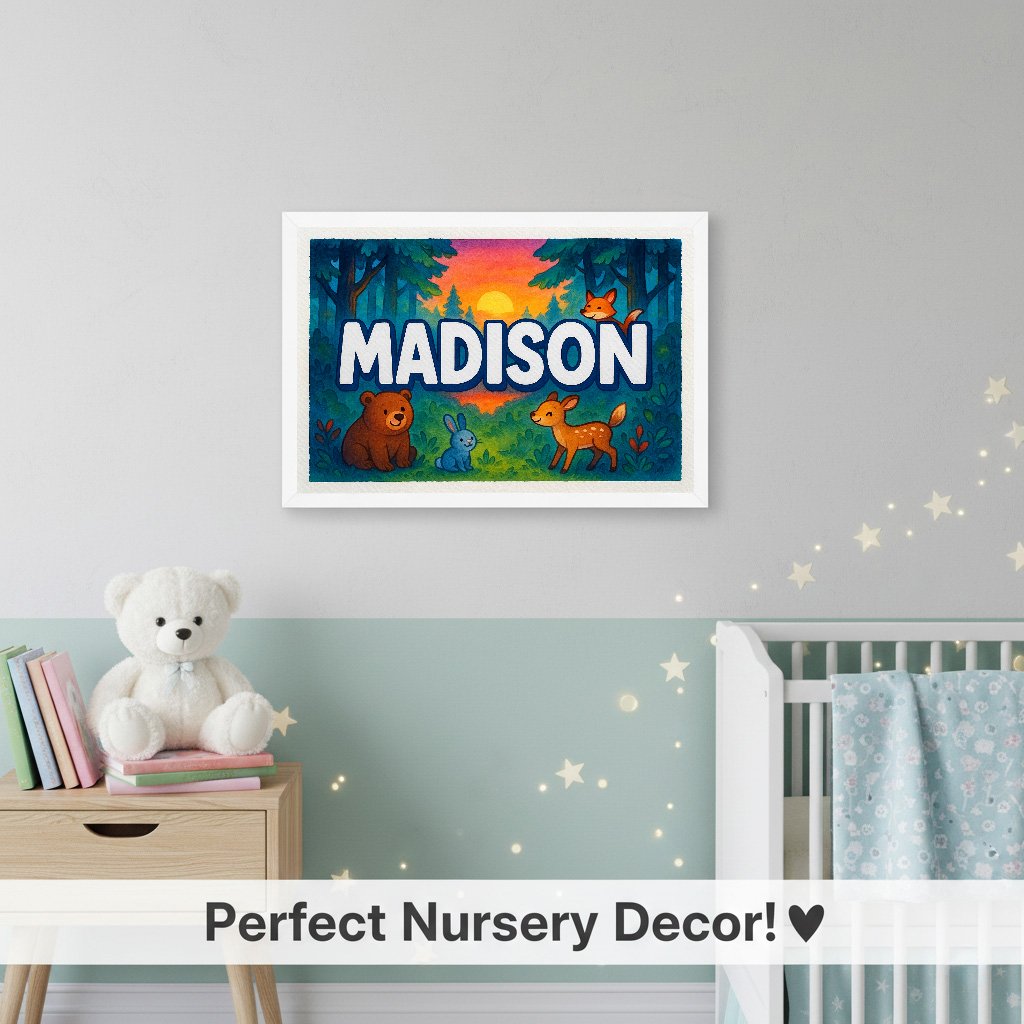 Personalized name art for Madison