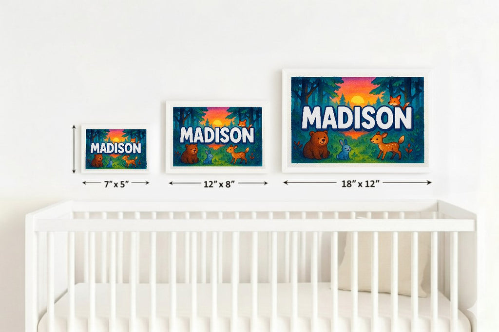 Personalized name art for Madison