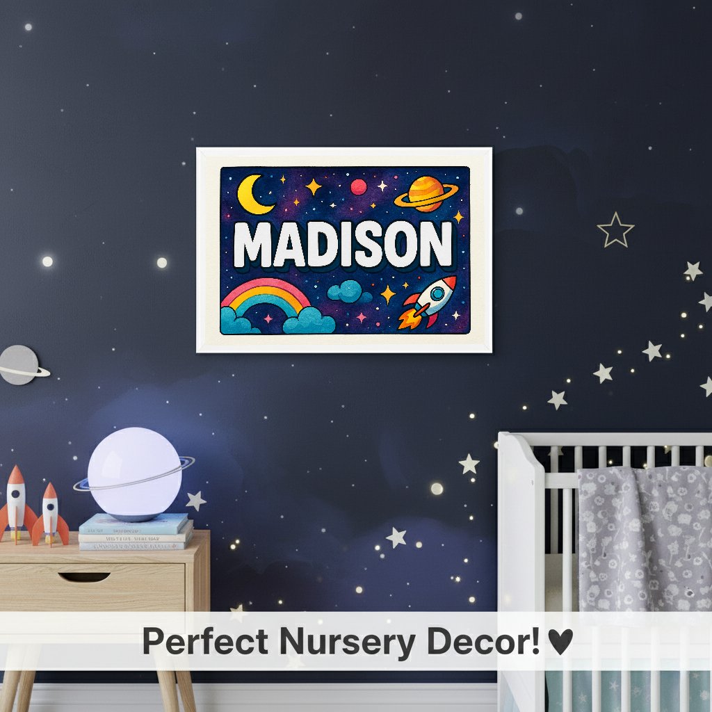 Personalized name art for Madison