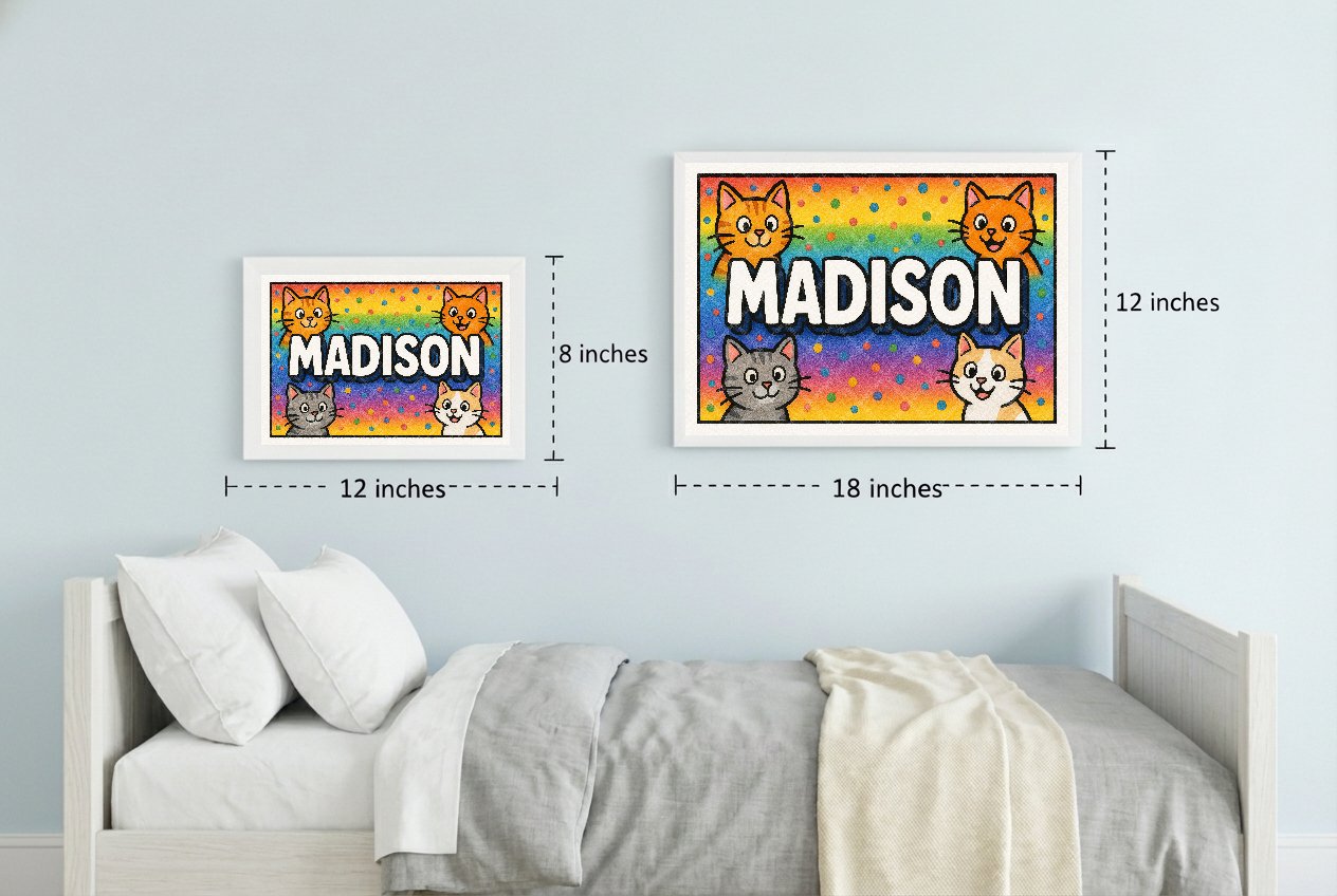 Personalized name art for Madison
