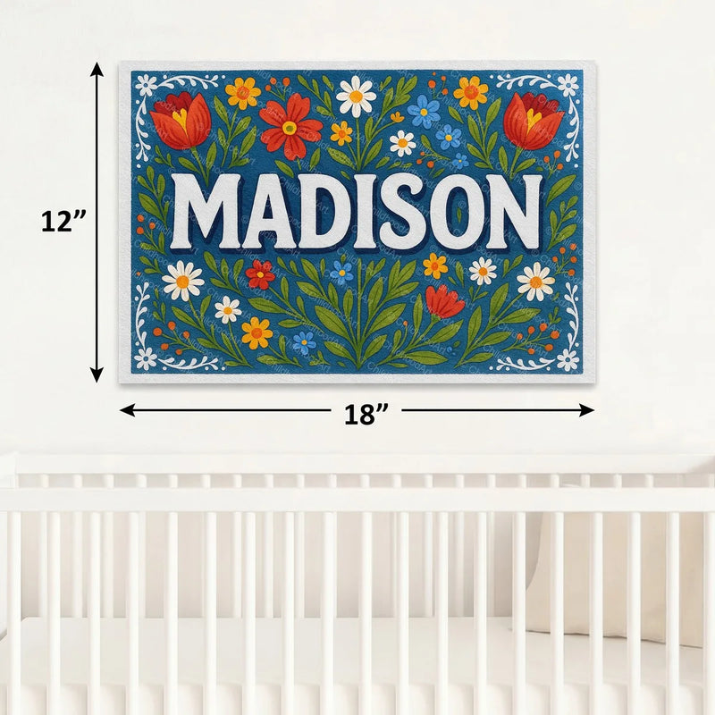 Calm personalized name art for Madison