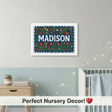 Calm personalized name art for Madison