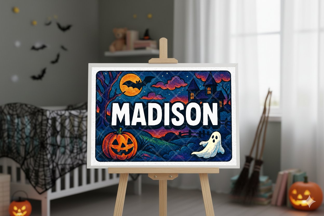 Personalized name art for Madison