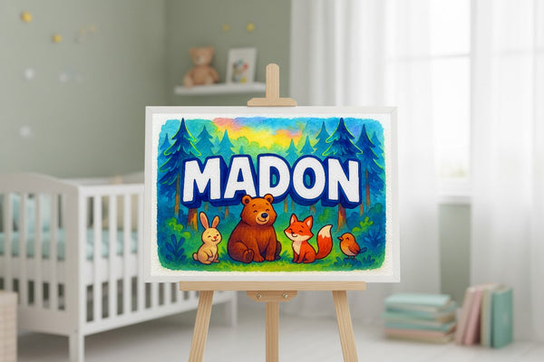 Madon’s Personalized Forest Friends Art