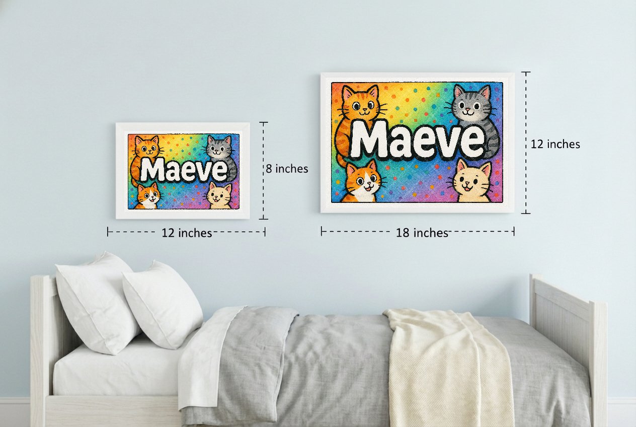 Personalized name art for Maeve