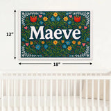 Calm personalized name art for Maeve