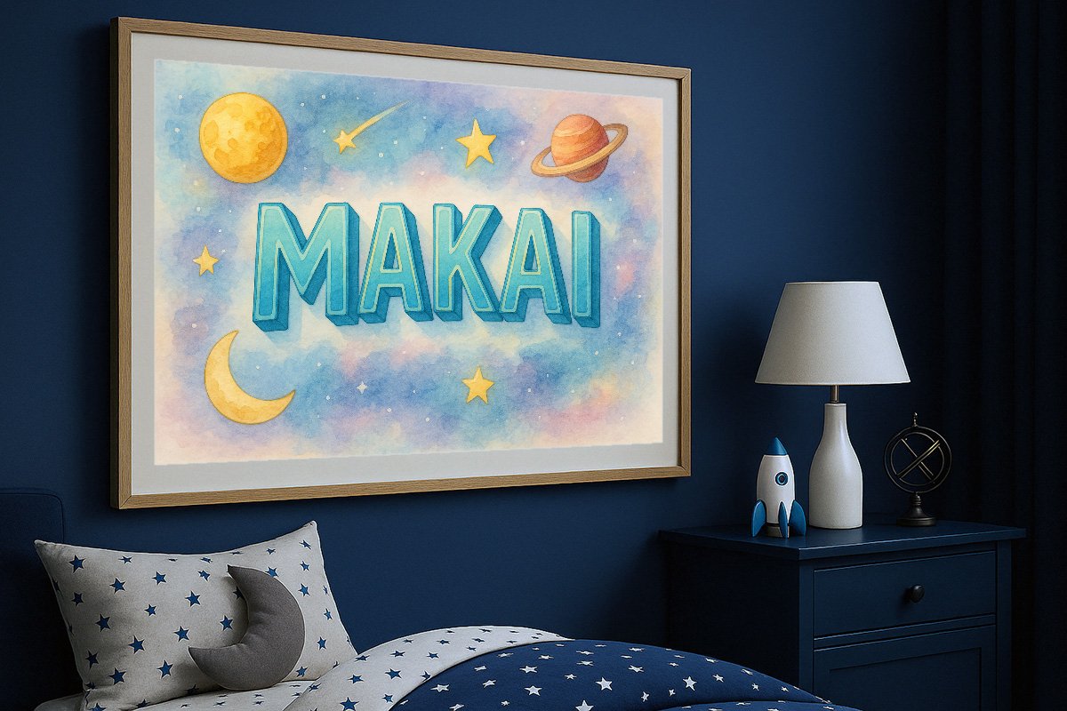 Makai Personalized Outer Space Art 1198