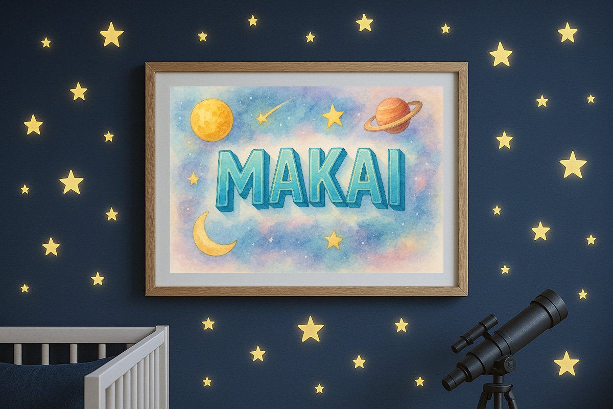 Makai Personalized Outer Space Art 1198