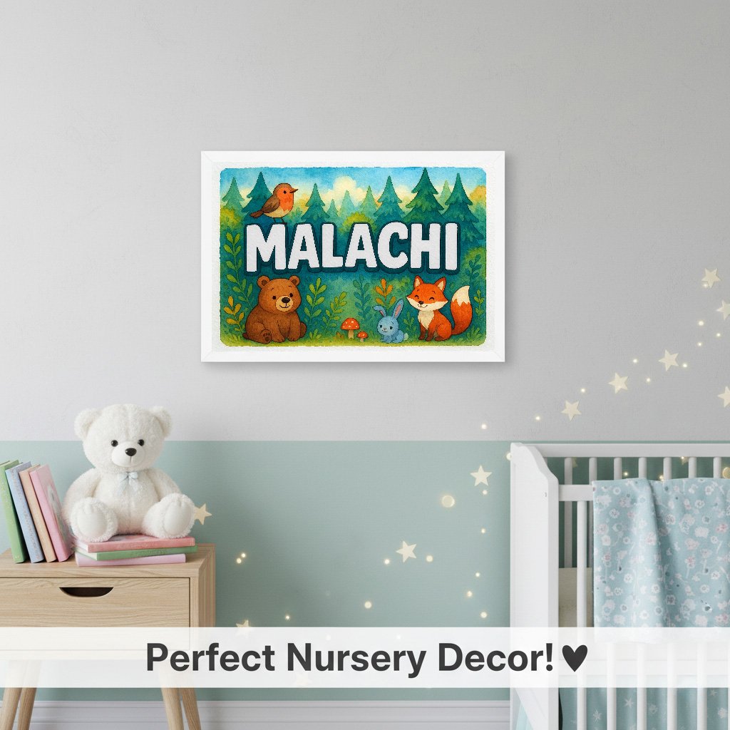 Personalized name art for Malachi