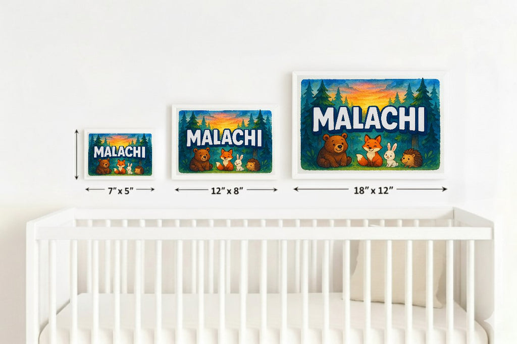 Personalized name art for Malachi