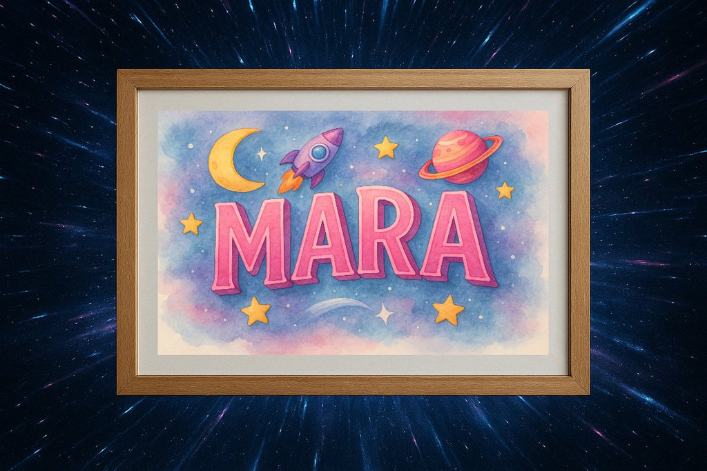 Mara Personalized Outer Space Art 1663