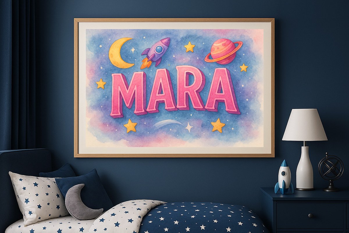 Mara Personalized Outer Space Art 1663