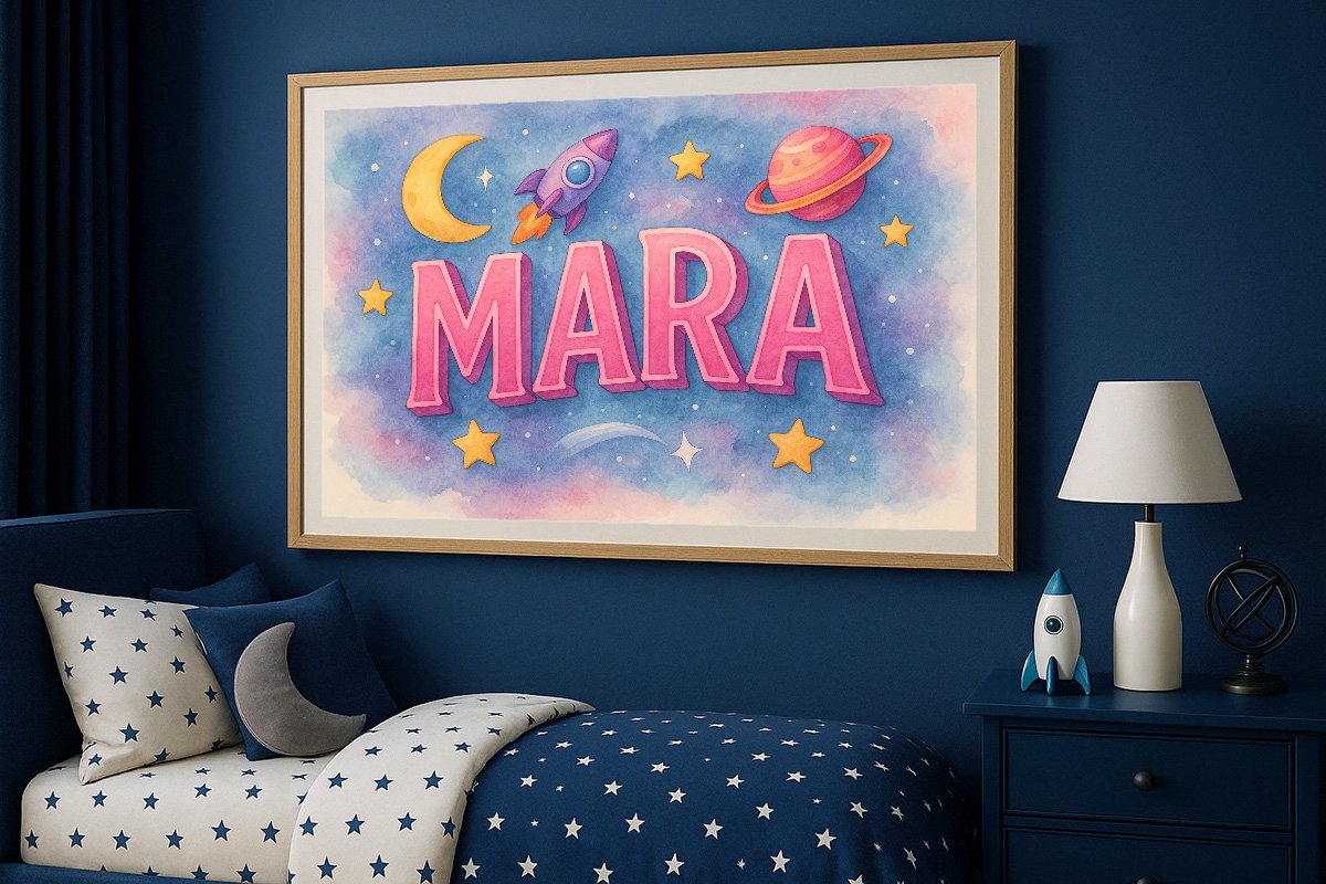 Mara Personalized Outer Space Art 1663