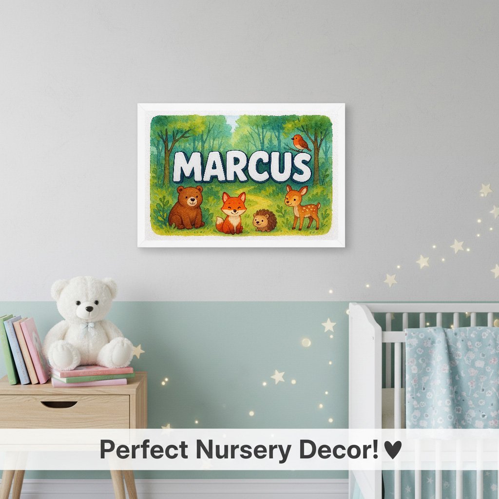 Personalized name art for Marcus