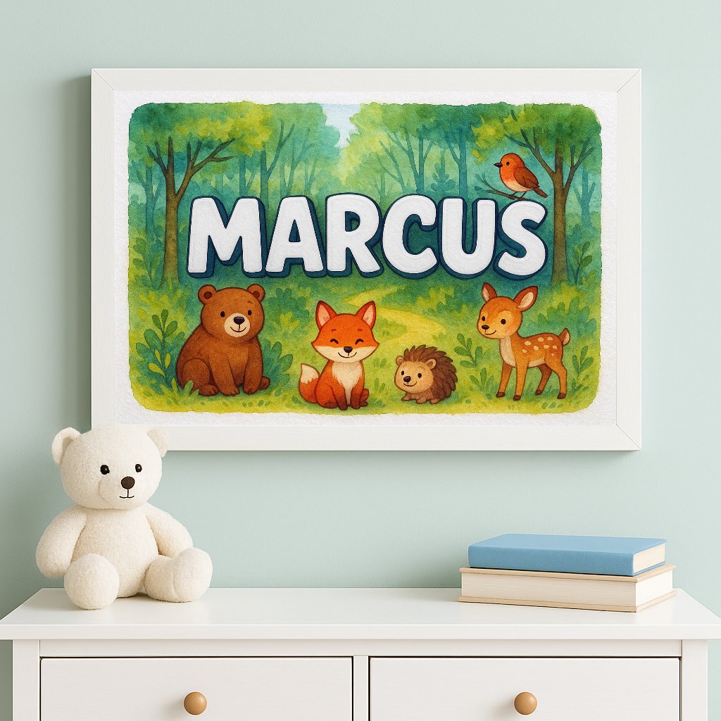 Personalized name art for Marcus