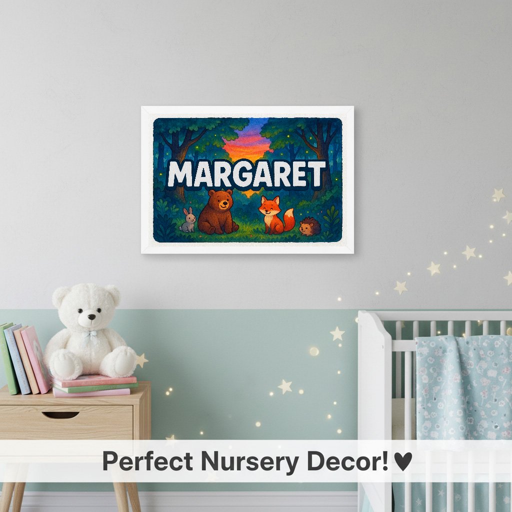 Personalized name art for Margaret