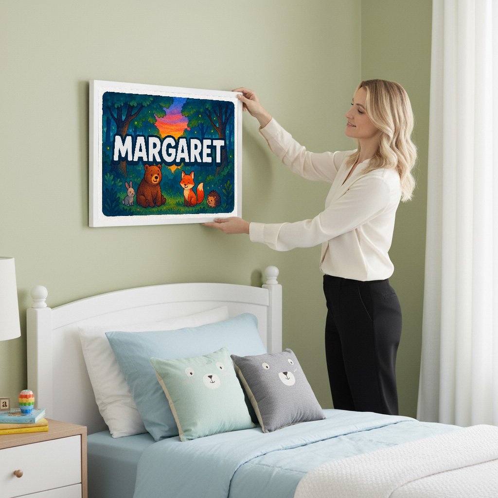 Personalized name art for Margaret