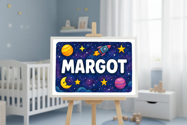 "Margot" Amongst the Stars Personalized Space Artwork