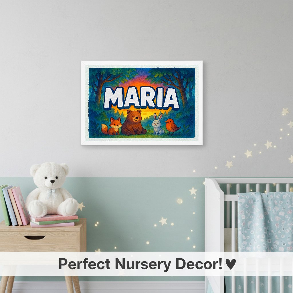 Personalized name art for Maria