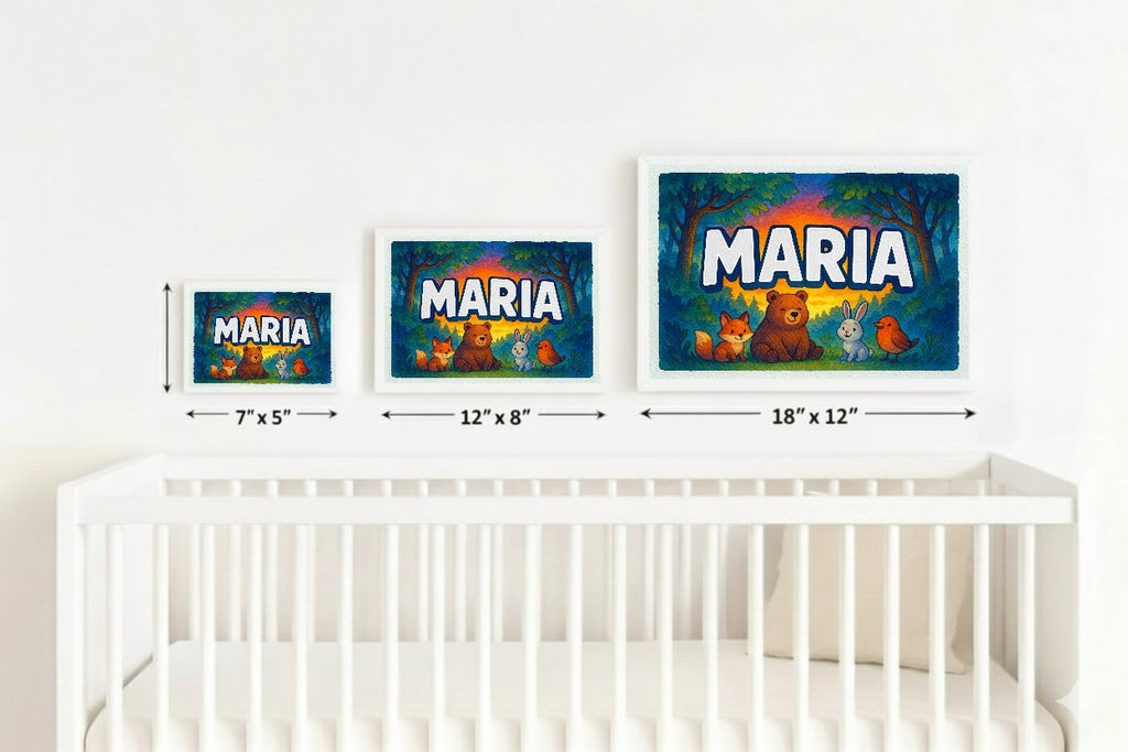 Personalized name art for Maria
