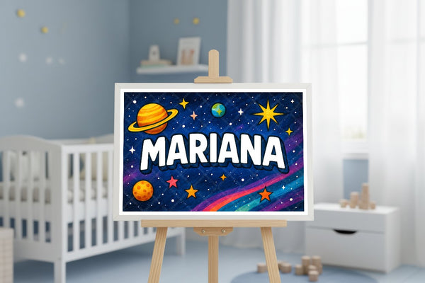 "Mariana" Amongst the Stars Personalized Space Artwork