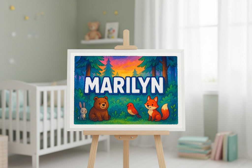 Personalized name art for Marilyn