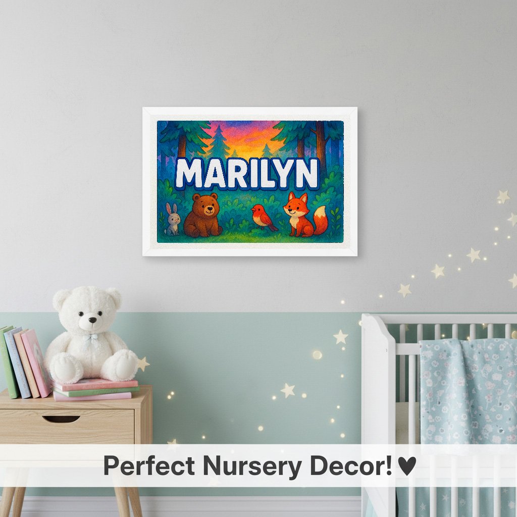 Personalized name art for Marilyn