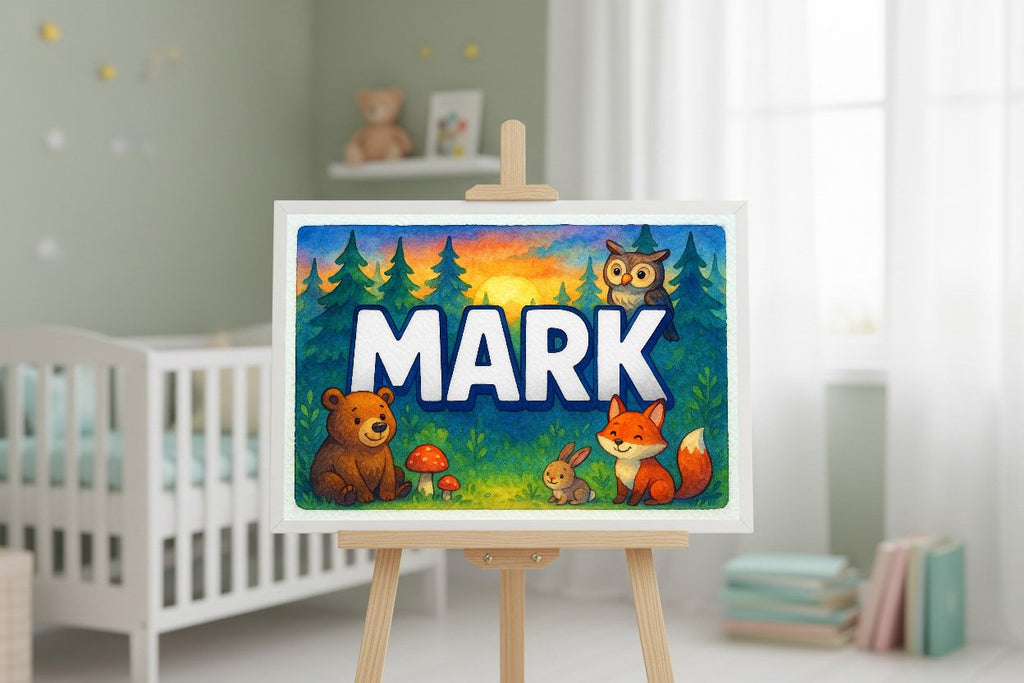 Personalized name art for Mark