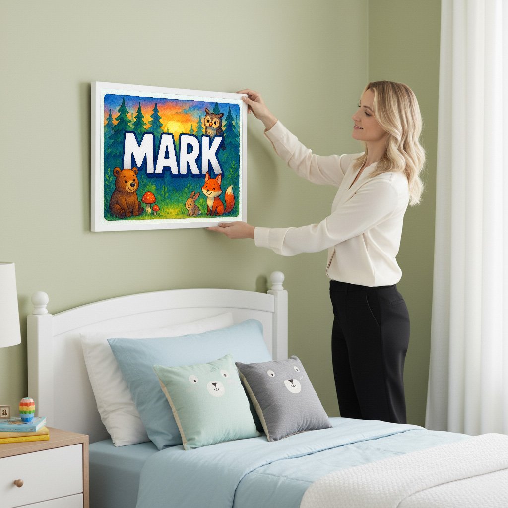 Personalized name art for Mark