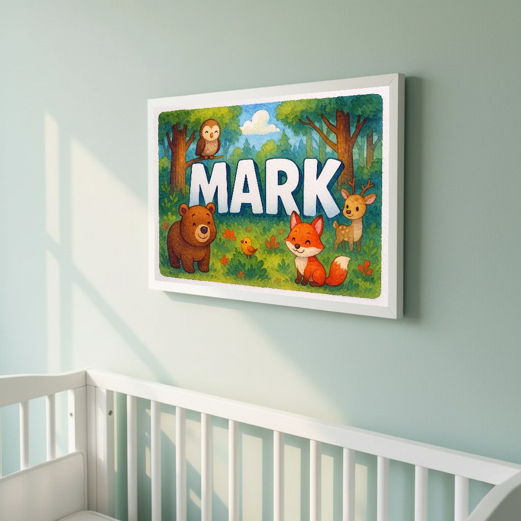 Personalized name art for Mark