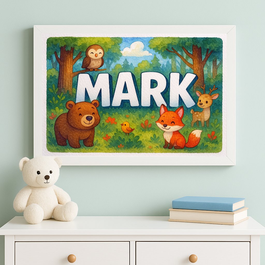 Personalized name art for Mark