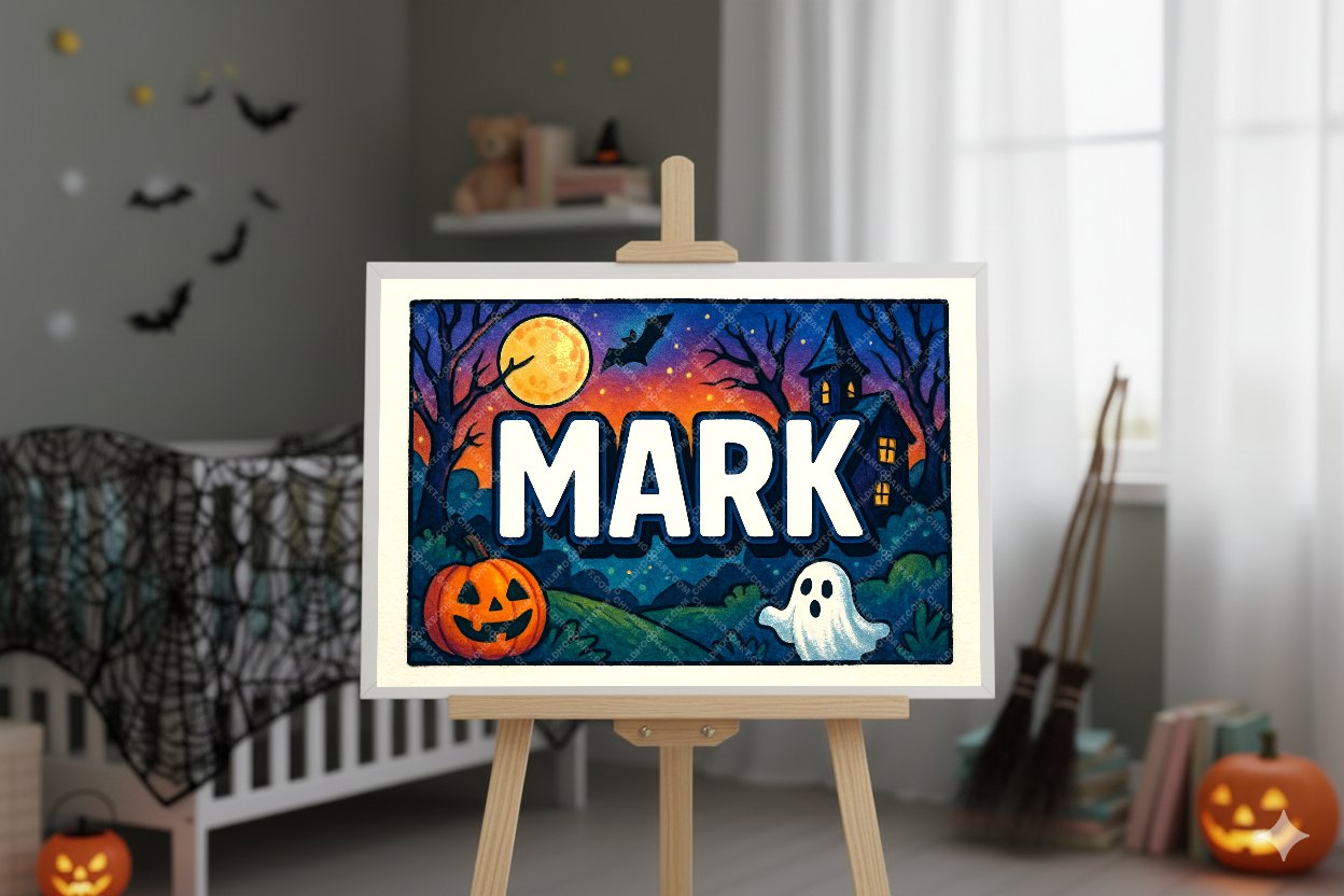 Personalized name art for Mark