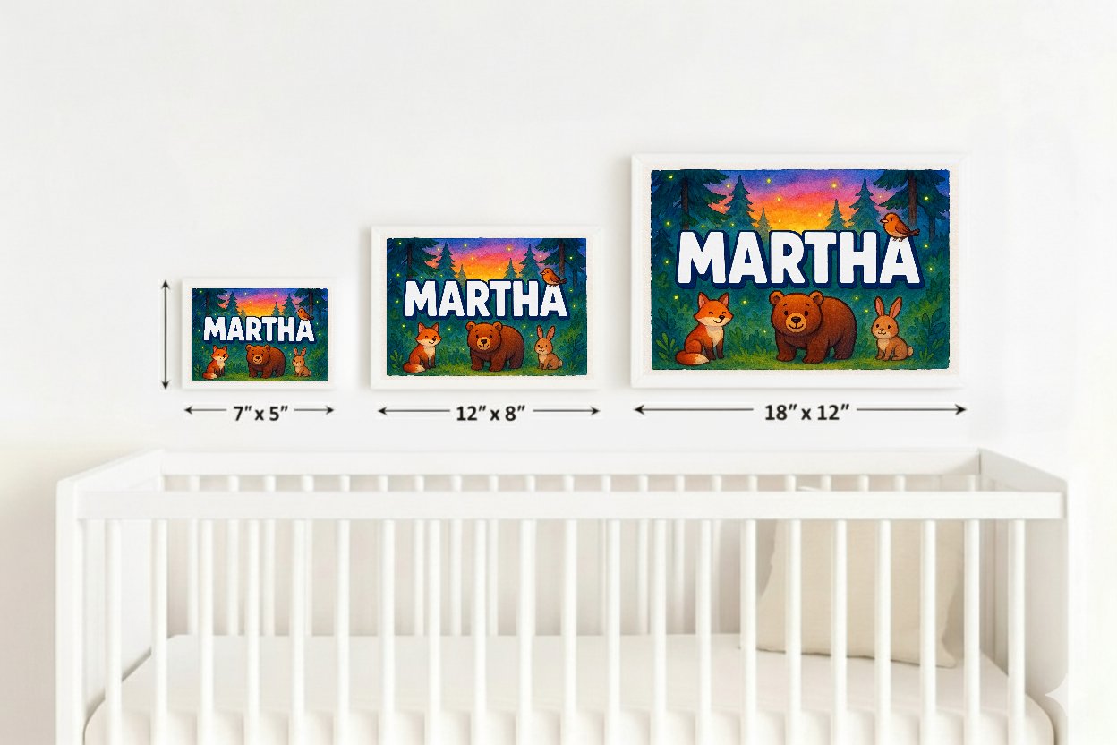Personalized name art for Martha