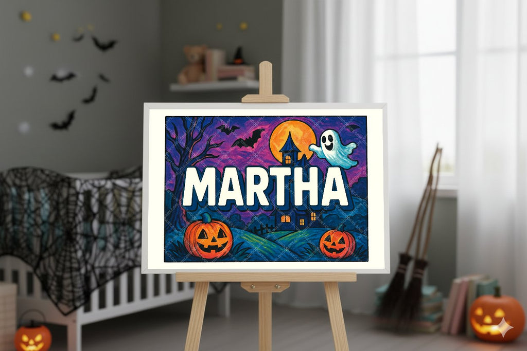 Personalized name art for Martha