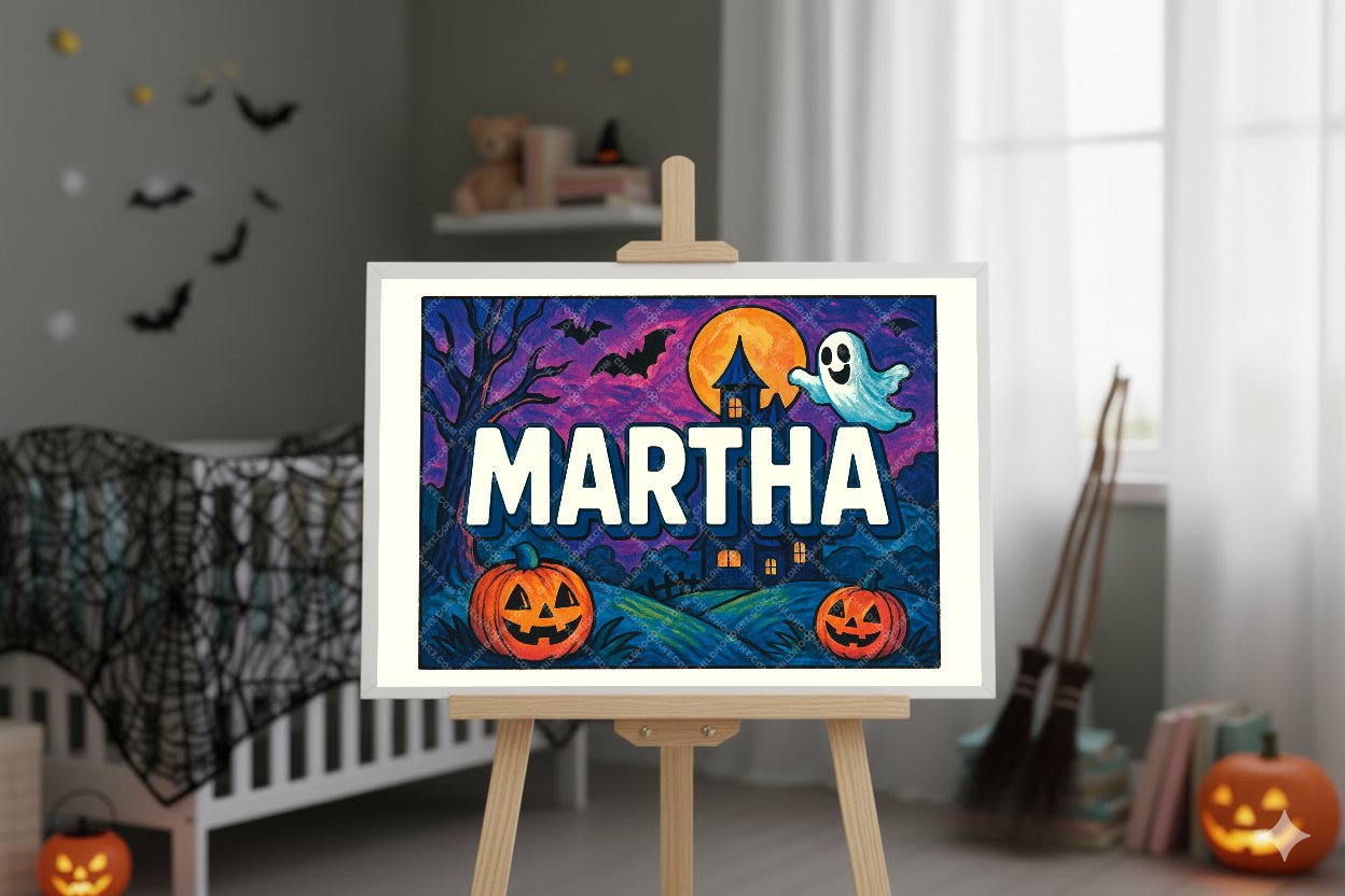 Personalized name art for Martha