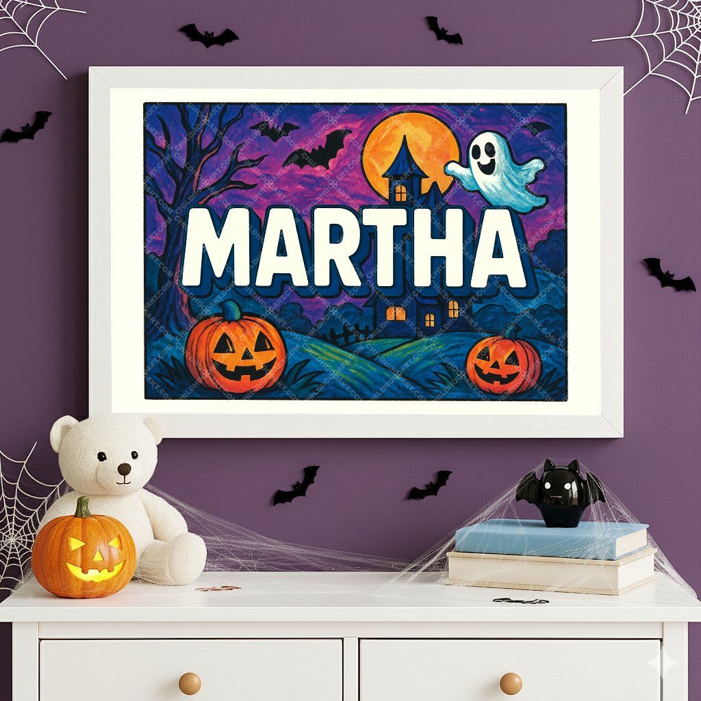 Personalized name art for Martha