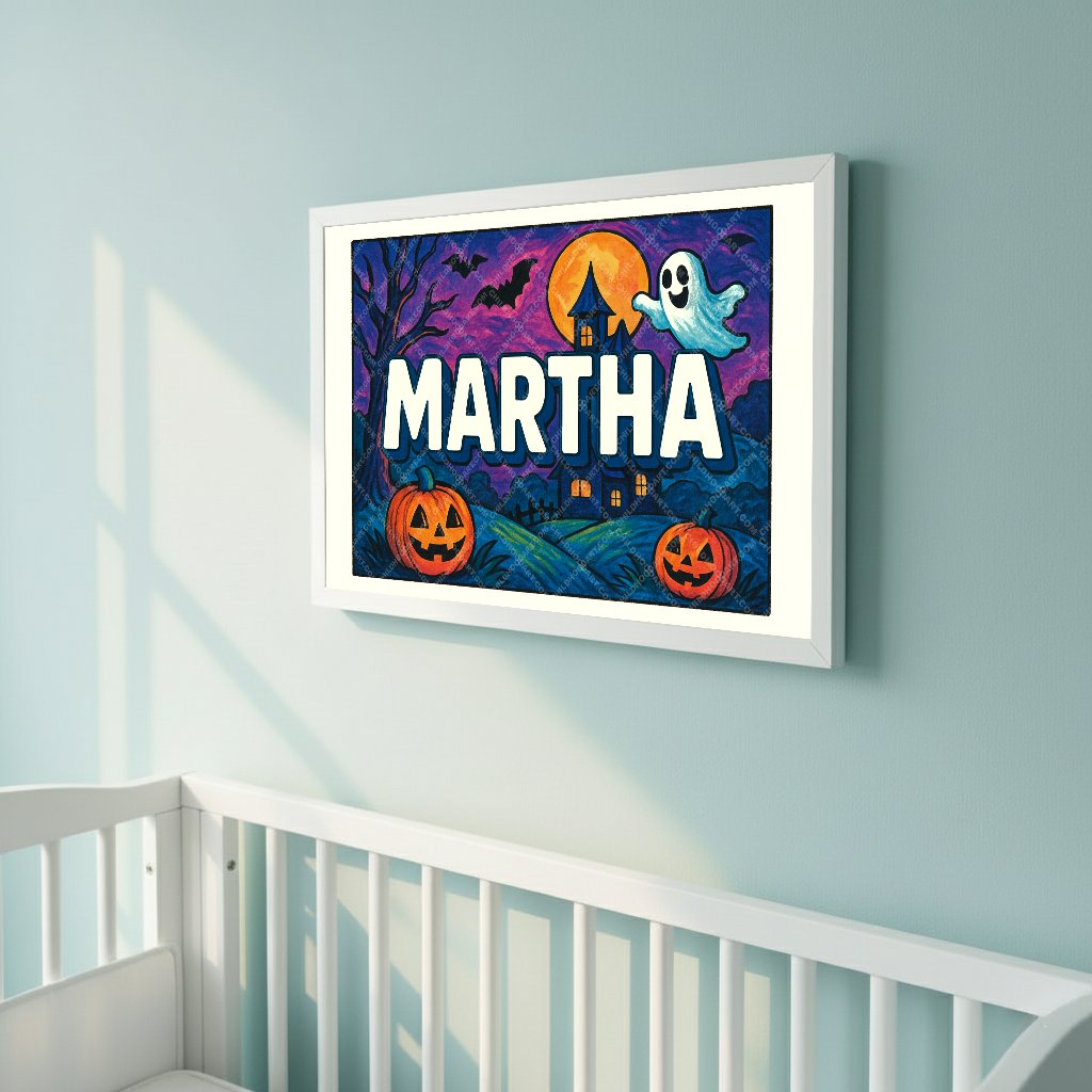Personalized name art for Martha