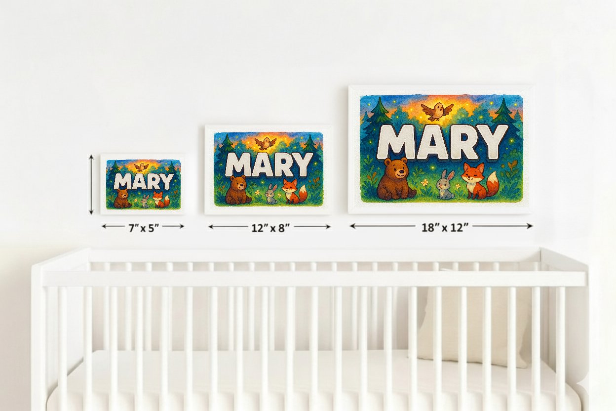 Personalized name art for Mary