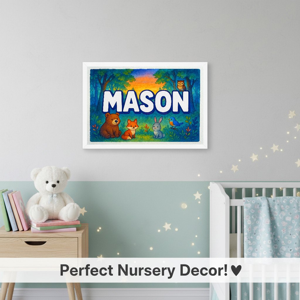 Personalized name art for Mason