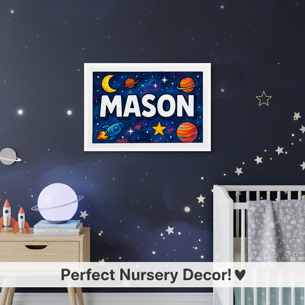 Personalized name art for Mason
