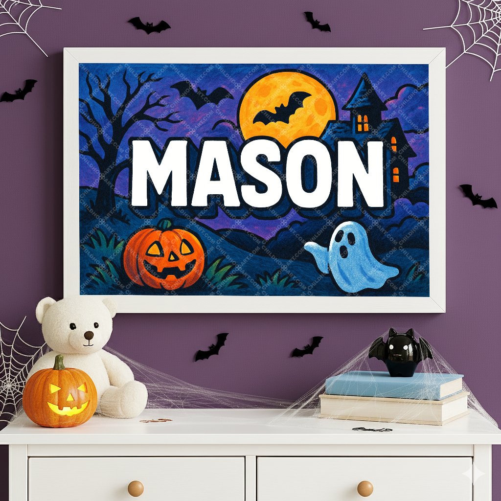 Personalized name art for Mason