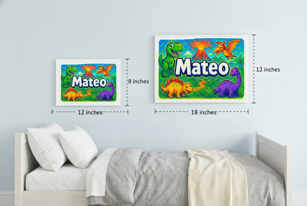 Personalized name art for Mateo