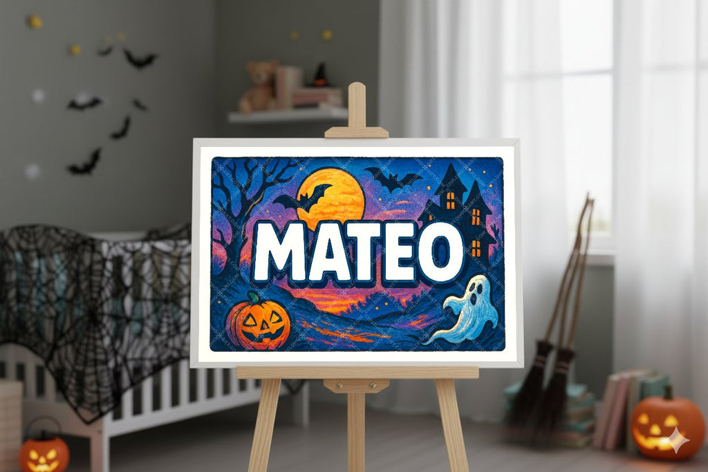 Personalized name art for Mateo