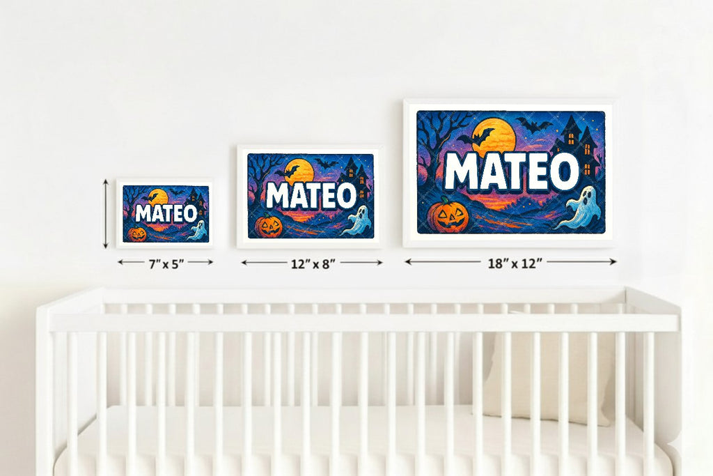 Personalized name art for Mateo
