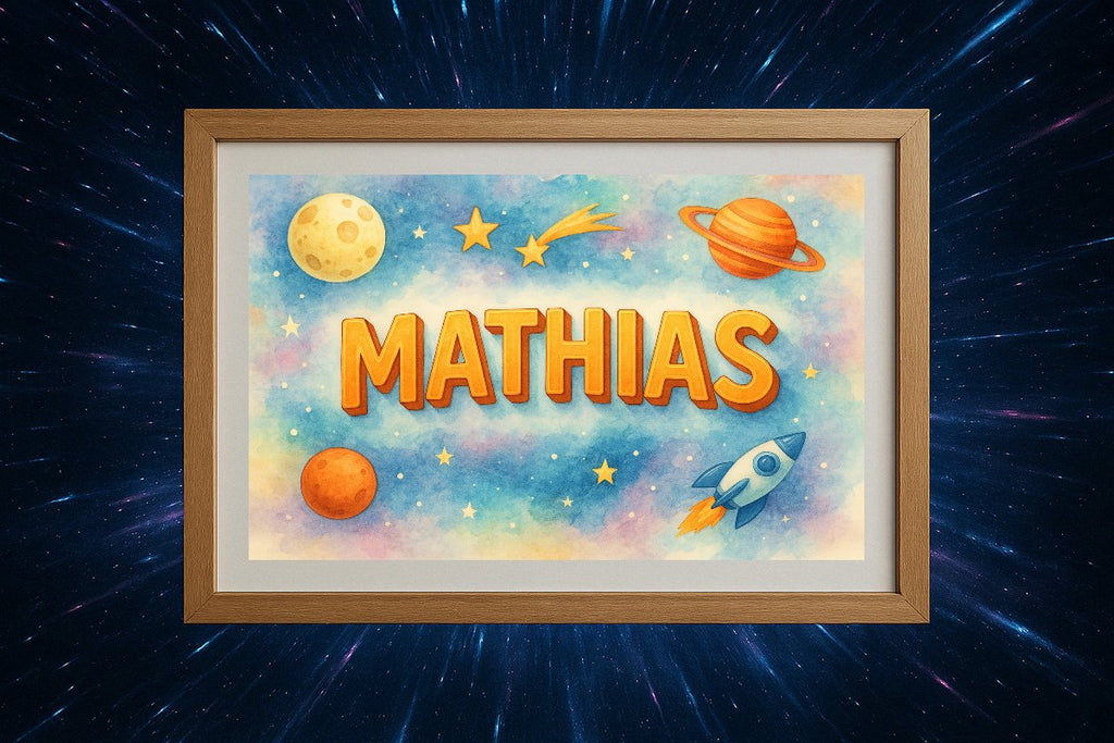 Mathias Personalized Outer Space Art 956