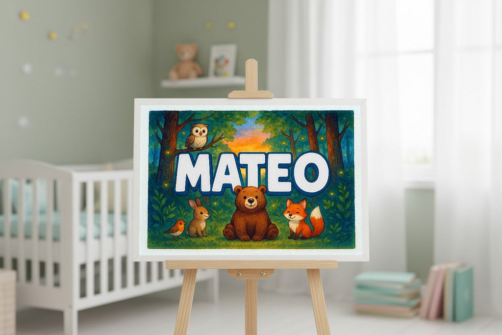 Personalized name art for Matieo