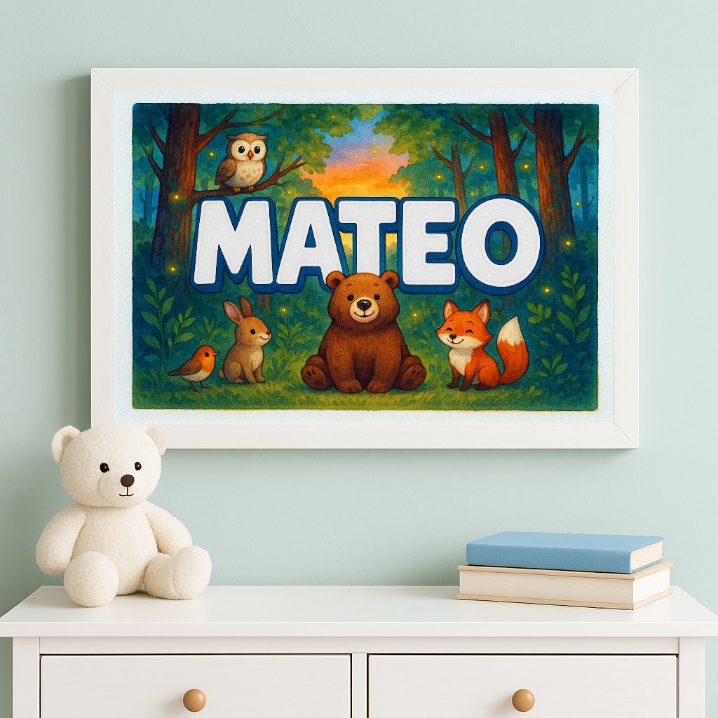 Personalized name art for Matieo