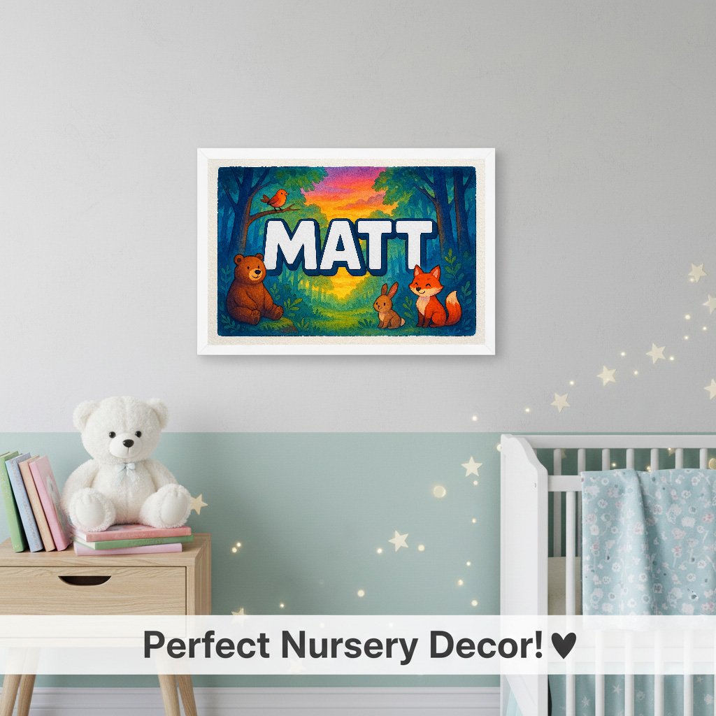 Personalized name art for Matt