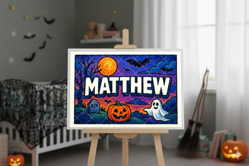 Personalized name art for Matthew